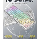 Attack Shark Transparent Mechanical Wired Keyboard K75 RGB