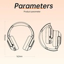 AWEI Foldable Wireless Headphone ANC Function AT2