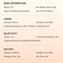 AWEI Foldable Wireless Headphone ANC Function AT2