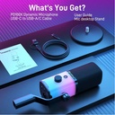 Maono PD100X RGB USB/XLR Dynamic Microphone for Game Streamers
