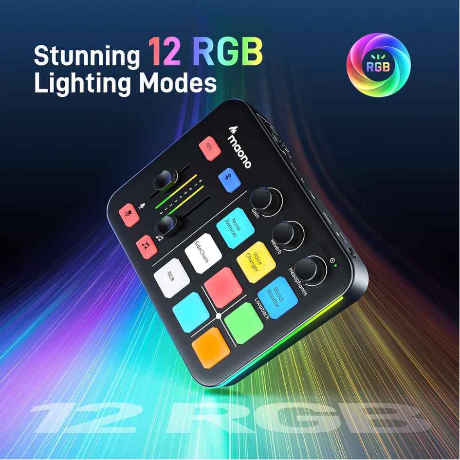 Maono Caster G1 NEO Audio Mixer for Game Streamer