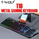 T-WOLF T16 METAL LUMINOUS KEYBOARD