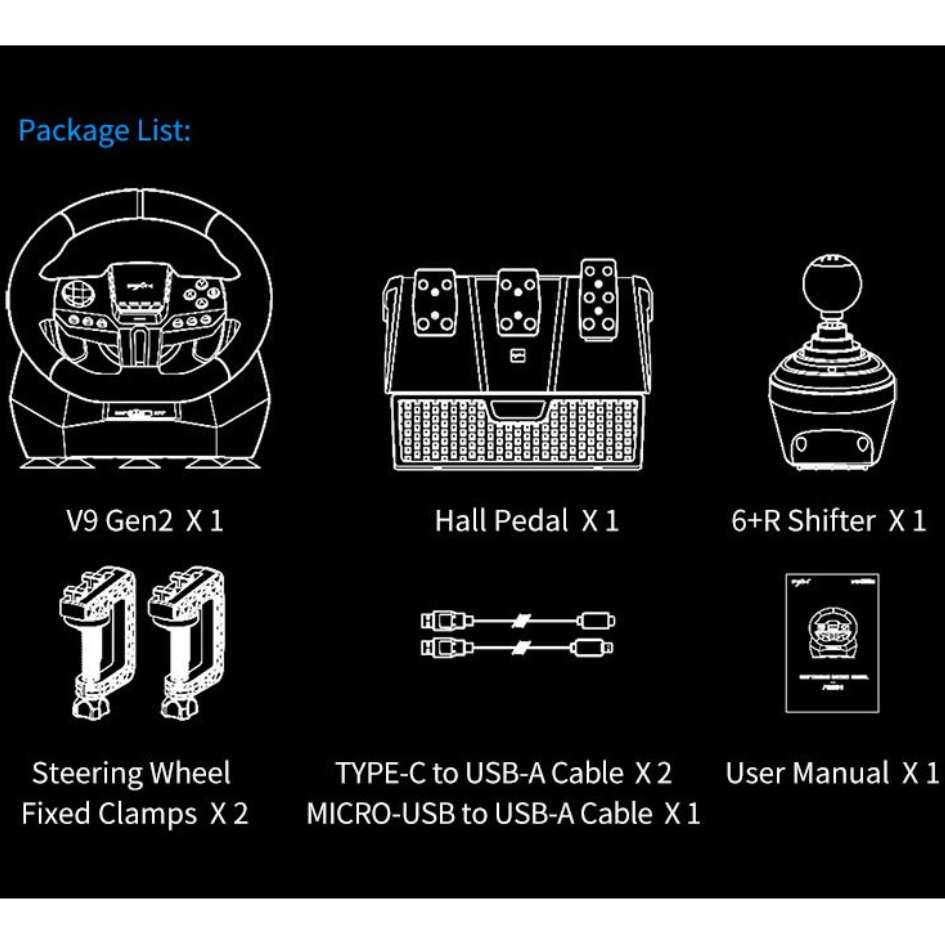 PXN V9 GEN2 Racing Wheel