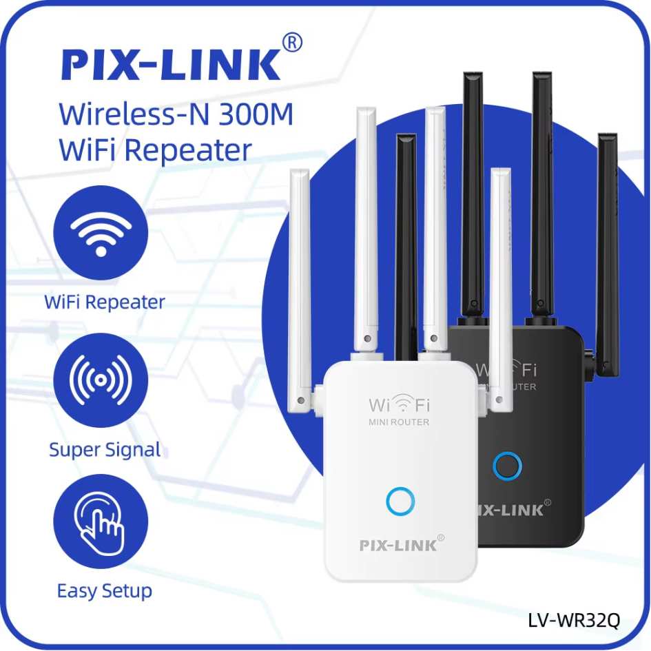 PIX-LINK Wi-Fi Repeater/ Router/ AP LV-WR32Q