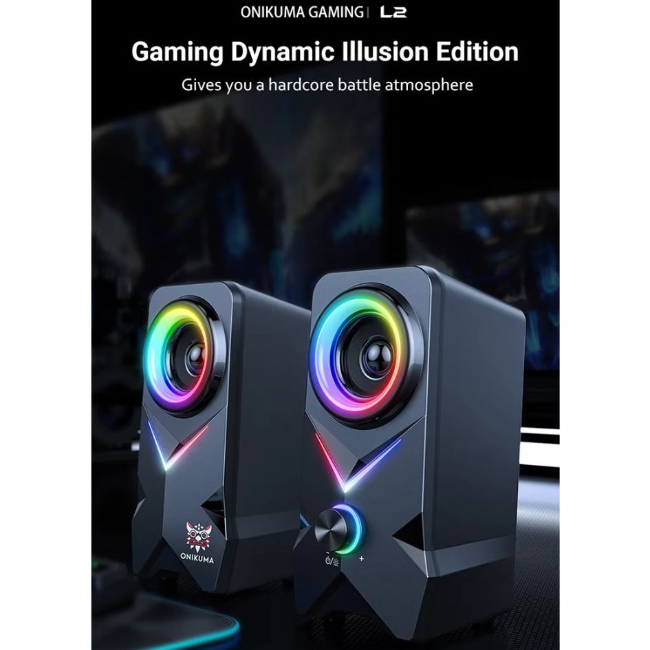 Onikuma RGB Gaming Speaker L2