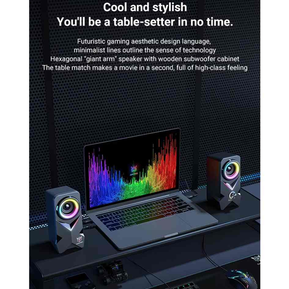 Onikuma RGB Gaming Speaker L2