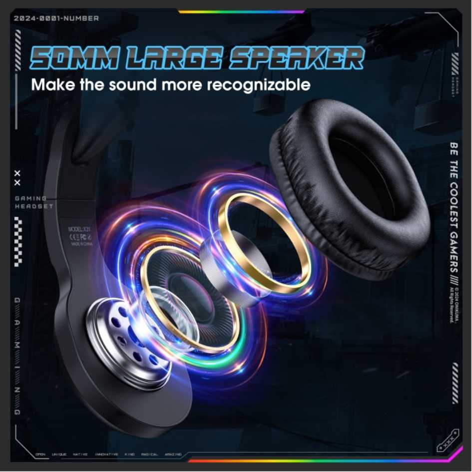 Onikuma Wired Gaming Headphone X31