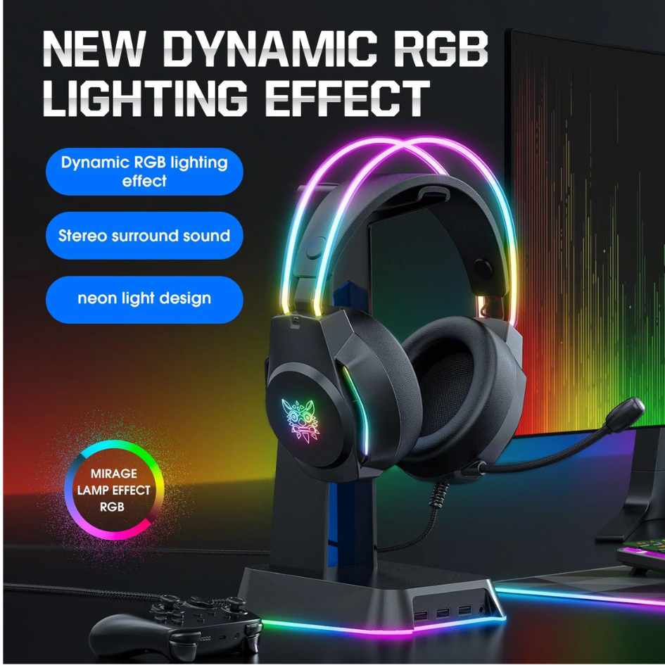 Onikuma RGB Wired Gaming Headphone X26