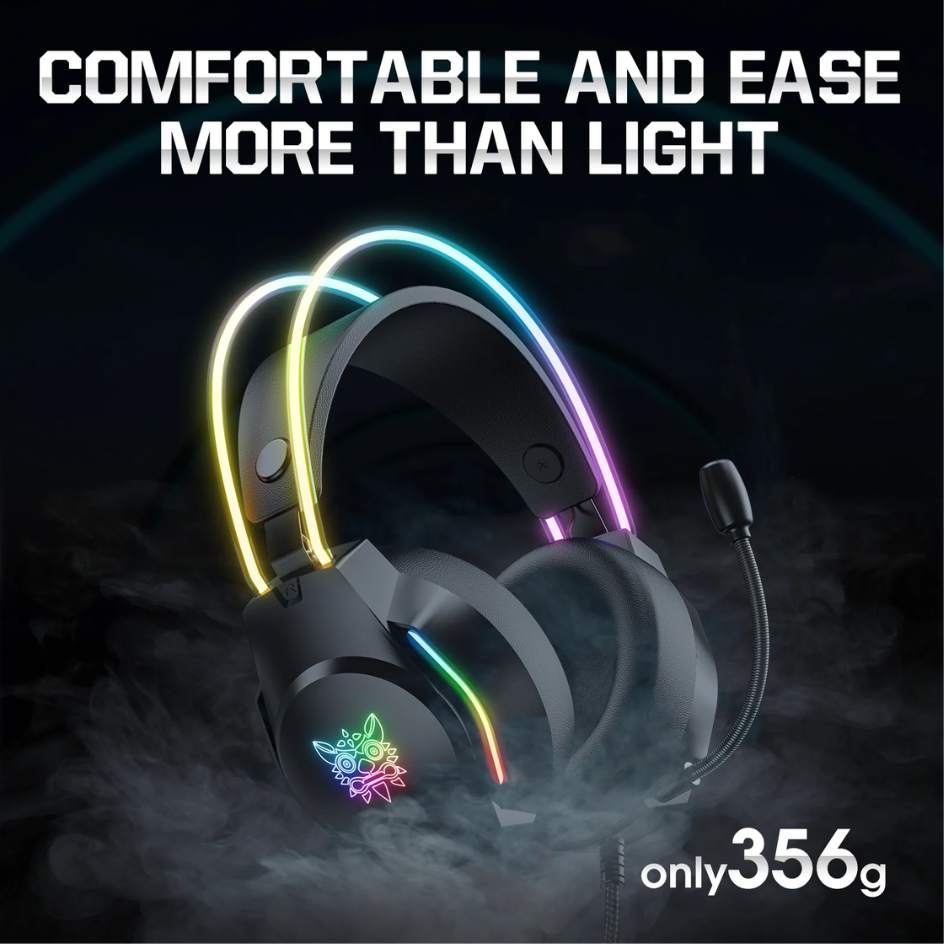 Onikuma RGB Wired Gaming Headphone X26