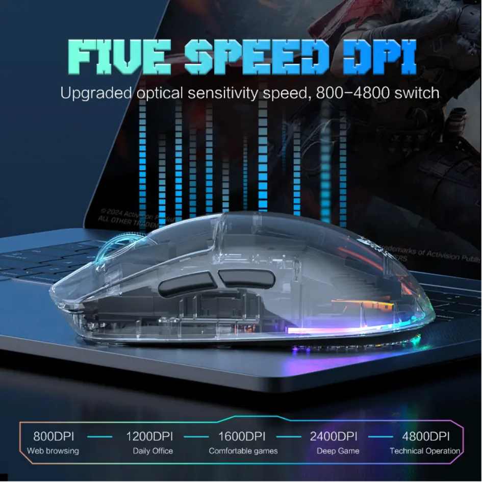 Onikuma 2.4G+ Wired Gaming Mouse CW926