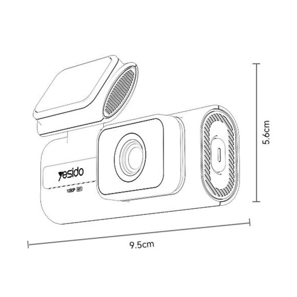 Yesido 1080P Car Dash Cam KM21