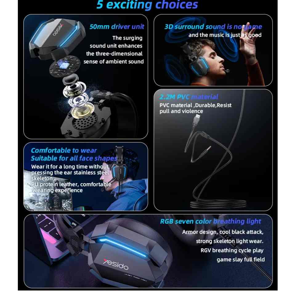 Yesido Gaming Headset EK03