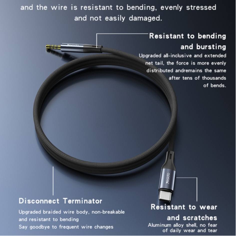 Yesido Type-C to 3.5mm AUX Audio Adapter YAU42