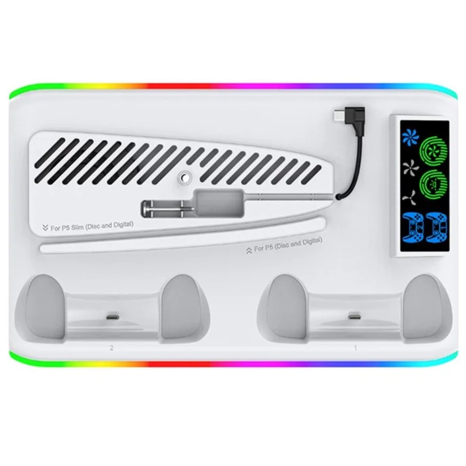 OIVO PS5 Cooling Stand with Controller Charger IV-P5364