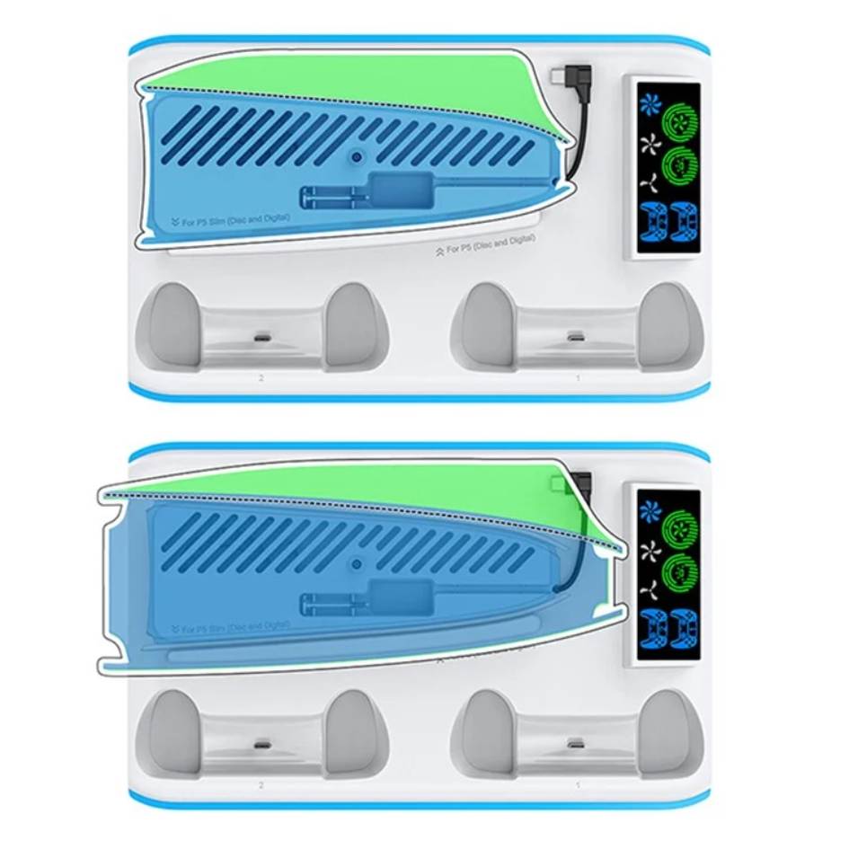 OIVO PS5 Cooling Stand with Controller Charger IV-P5364