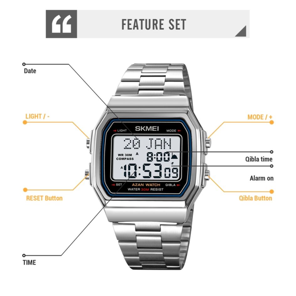 SKMEI Digital Woman Watch DX1415