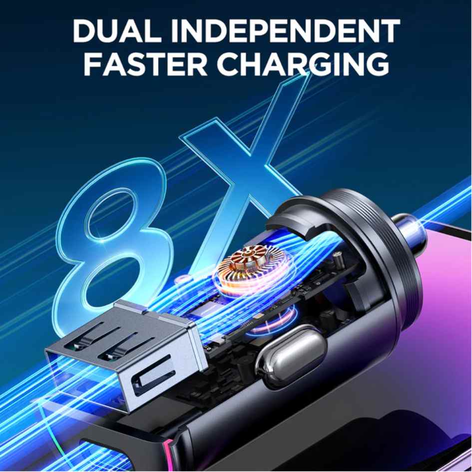 Joyroom 60W Mini Metal Fast Car Charger JR-CCN04