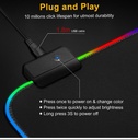 GAMING MOUSEPAD RGB GMS-WT-5 800X300X4MM BLACK
