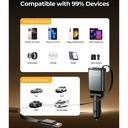 JOYROOM 30W 3 in 1 Retractable Car Charger JR-CCL07