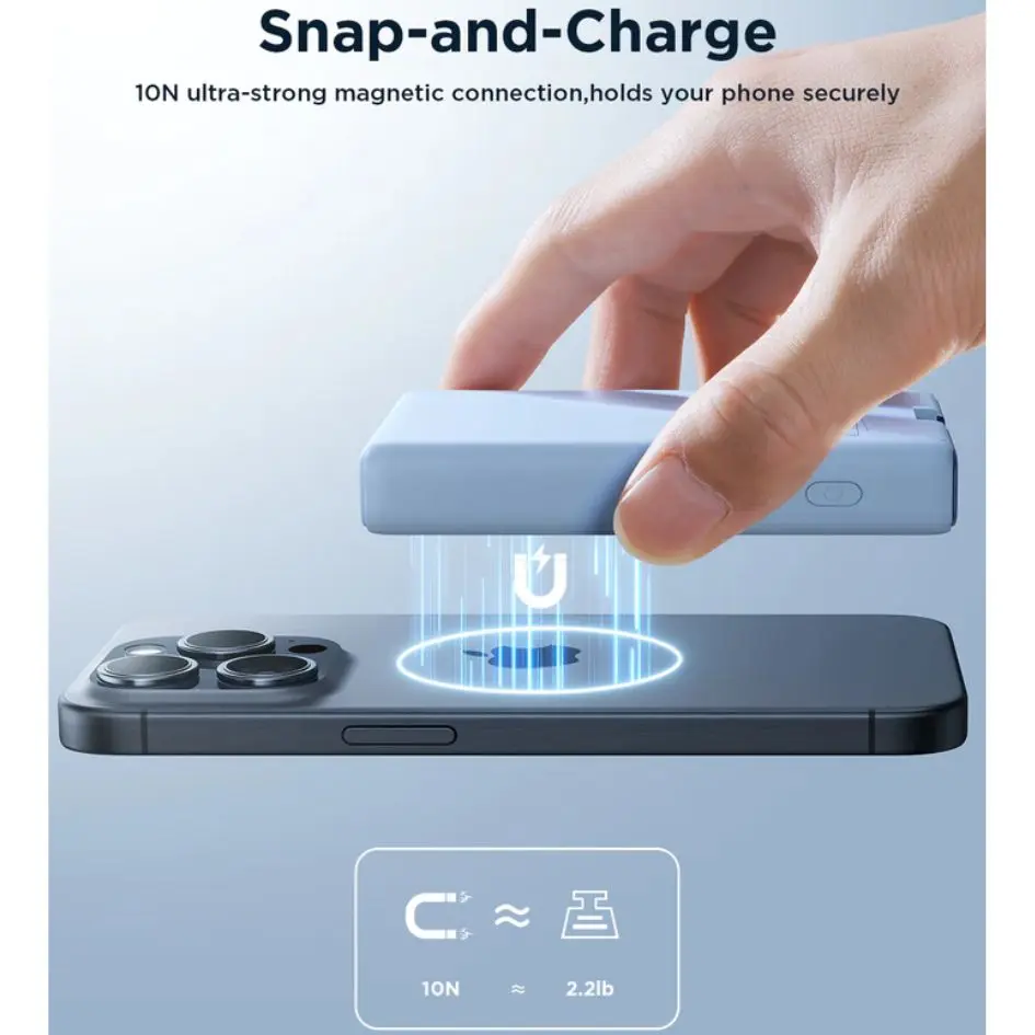 JOYROOM 10000mAh 20W Magnetic Wireless Power Bank JR-PBM01-2.webp