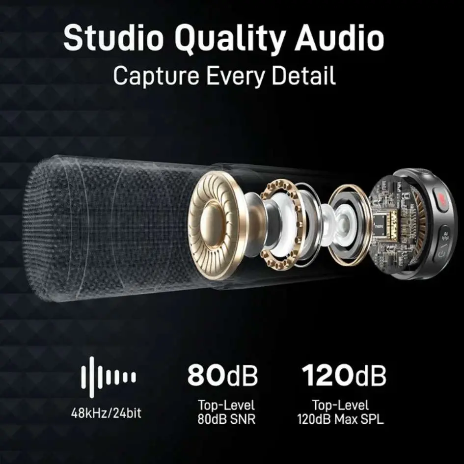 Maono AI Wireless Lavalier Microphone Wave T5 WM650A-2.webp