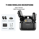 Maono AI Wireless Lavalier Microphone Wave T1 Mini WM622 PC2