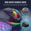 Attack Shark RGB Semi-Transparent Mouse Wired+2.4G+BT Connection X2 Pro