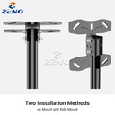 Zeno 32"-80" Flat Panel Ceiling Mount T750