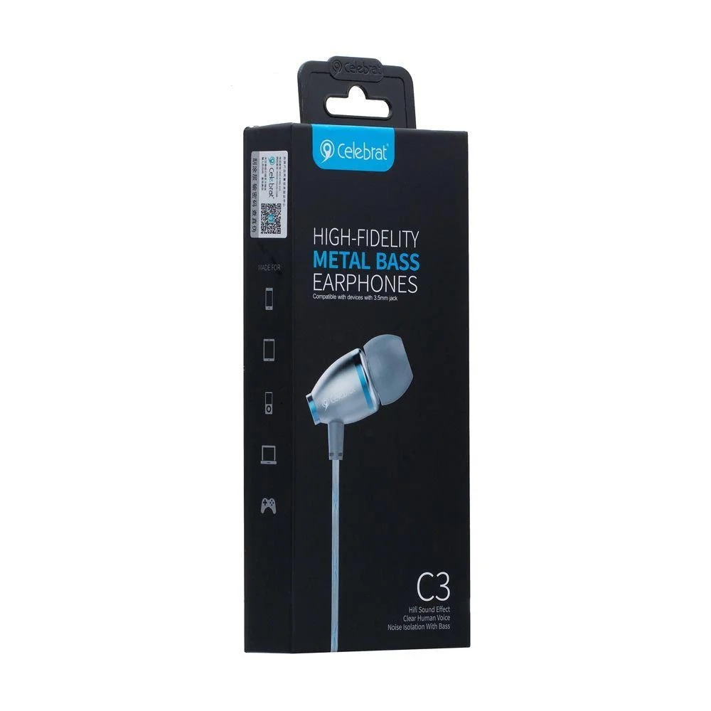 Celebrat C3 Metal Bass Earphone