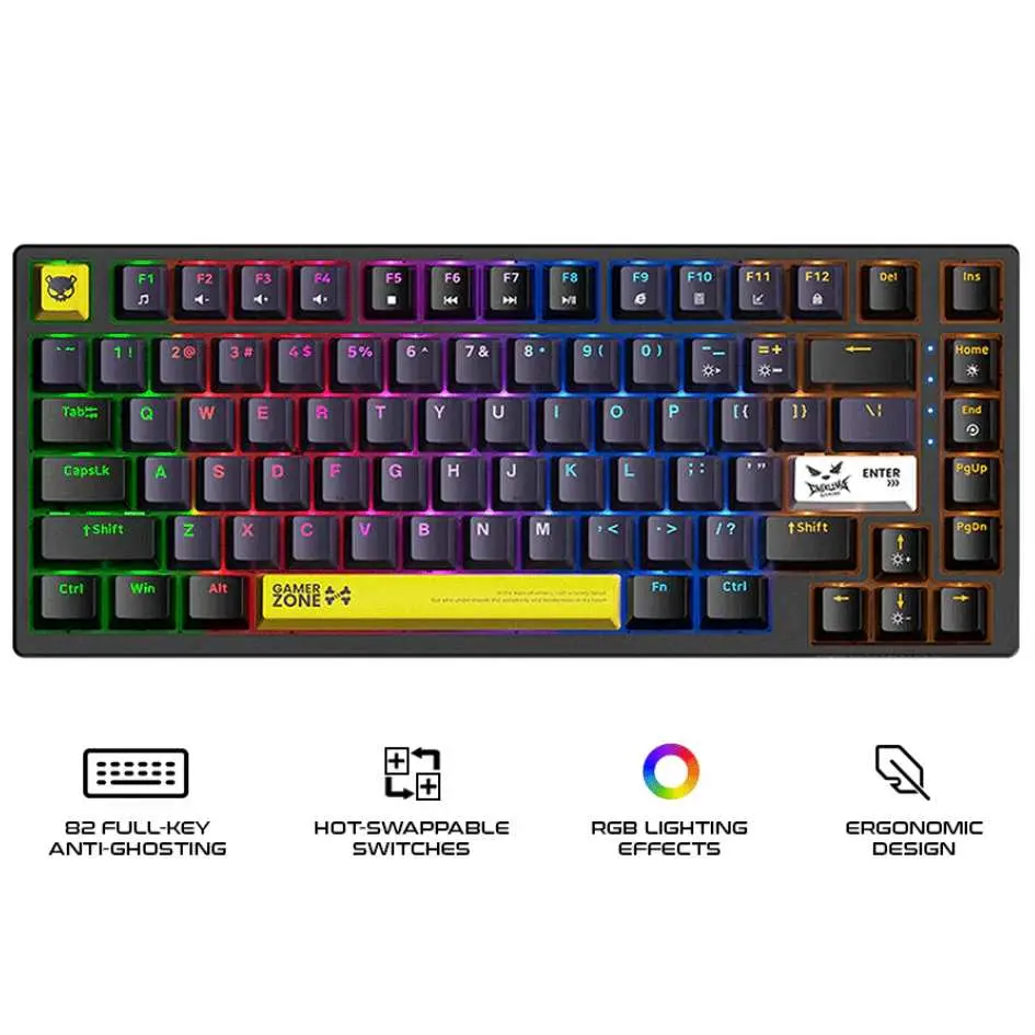 Onikuma 82 Keys Mechanical Keyboard G58 (Tea Switch)-2.webp