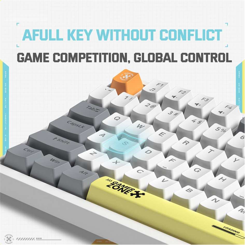 Onikuma 82-Key Mechanical Keyboard G58 (Tea Switch)