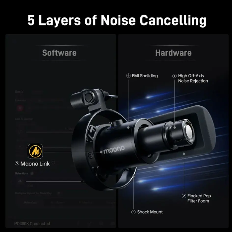 Maono USBXLR Dynamic Microphone PD300X-2.webp