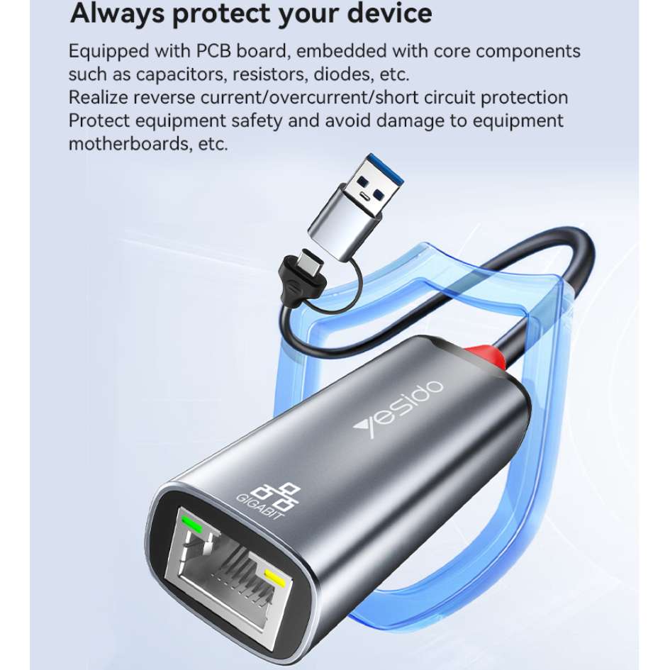 Yesido Ethernet Adapter HB26