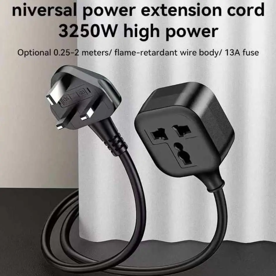 Yesido Extension Power Cord Adapter (UK) MC28-2.webp