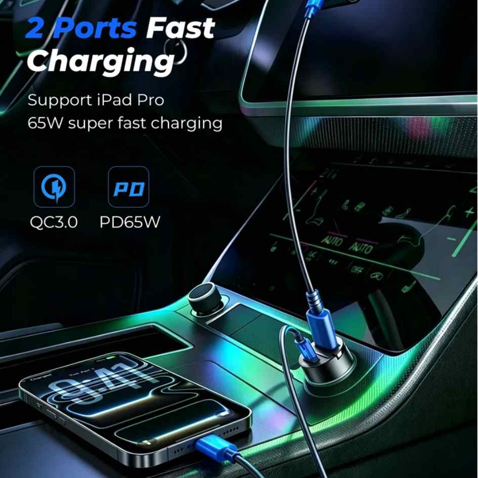 JOYROOM PD 65W Mini Car Charger JR-CCN18
