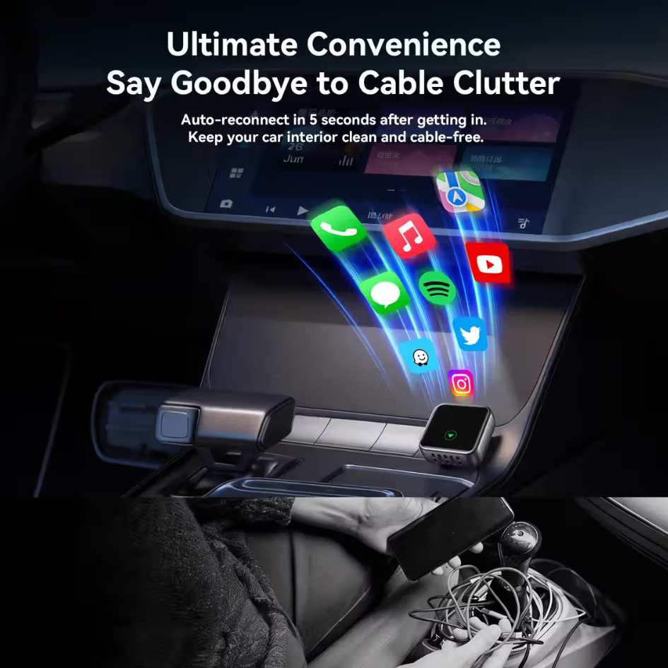 JOYROOM 2in1 Wireless CarPlay & Android Auto Adapter JR-CP3