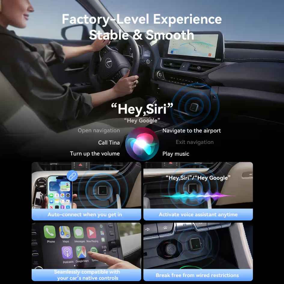 JOYROOM 2in1 Wireless CarPlay & Android Auto Adapter JR-CP3