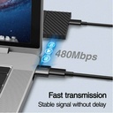 JOYROOM 2PCS USB Male to Type-C Female Adapter S-H152