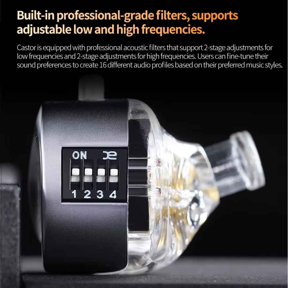 KZ 3.5mm Earphones With Mic KZ-Castor Pro