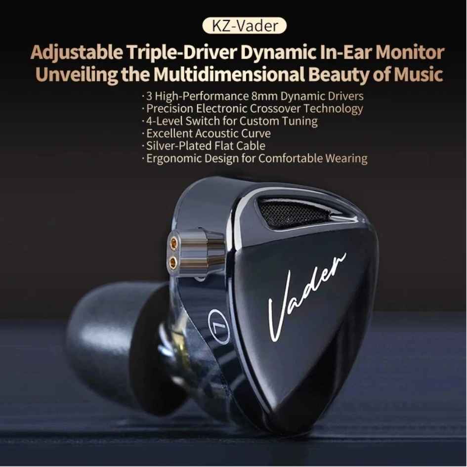 KZ 3.5mm Earphones With Mic Balanced Version KZ-Vader