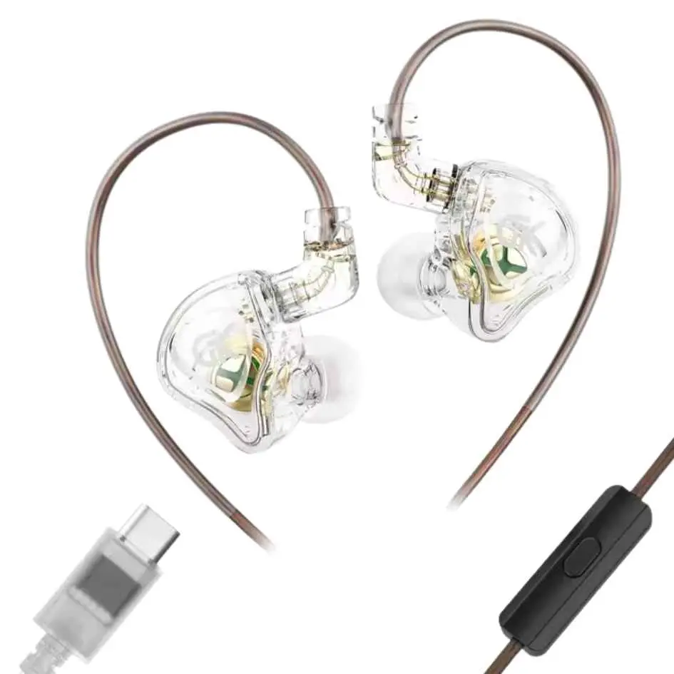 GK Type-C In-Ear Monitor With Mic GK-AK8 Pro (White).webp