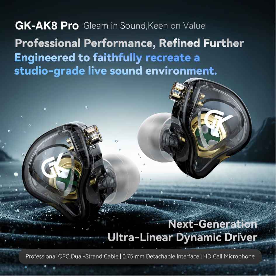 GK Type-C In-Ear Monitor With Mic GK-AK8 Pro