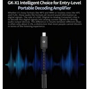 GK Earphone Adapter Type-C To 3.5mm DAC/AMP Audio Adapter Cable GK-X1