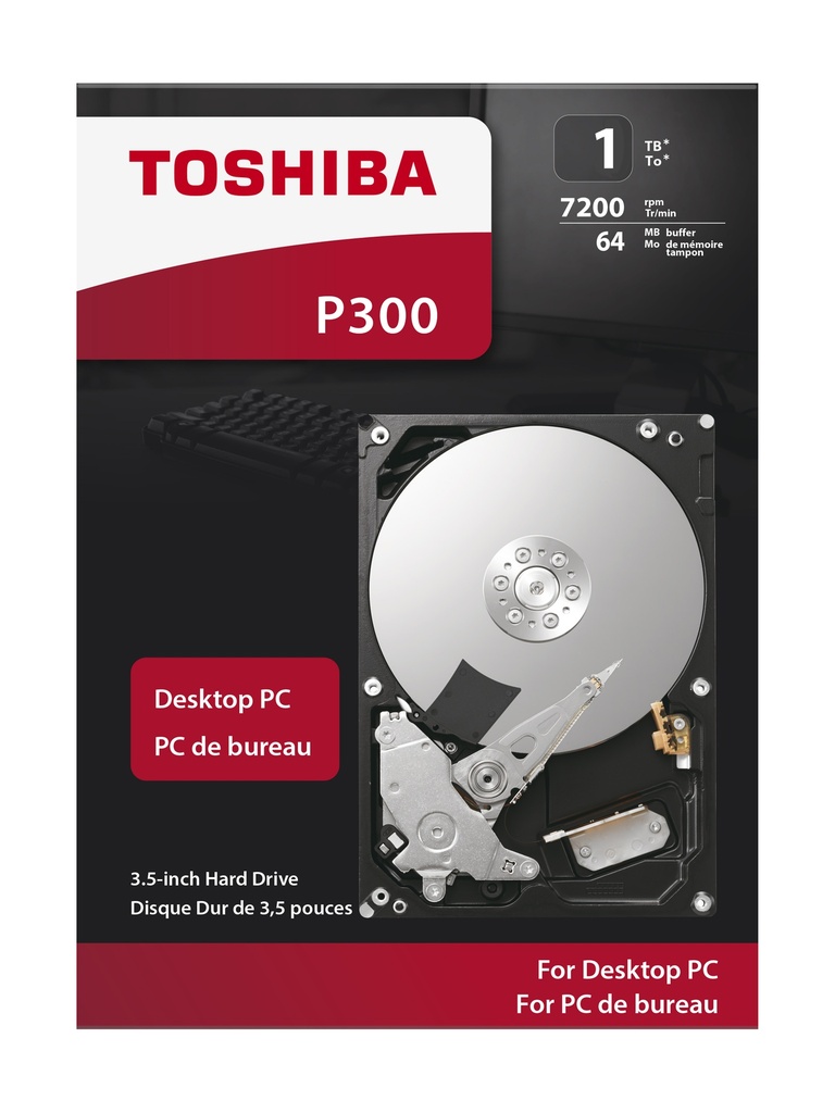 Toshiba 1TB Internal 3.5 HDD P300