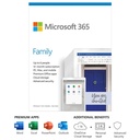 Microsoft 365 Family English Subscription 1YR Medialess P6 - Up to 6 People.