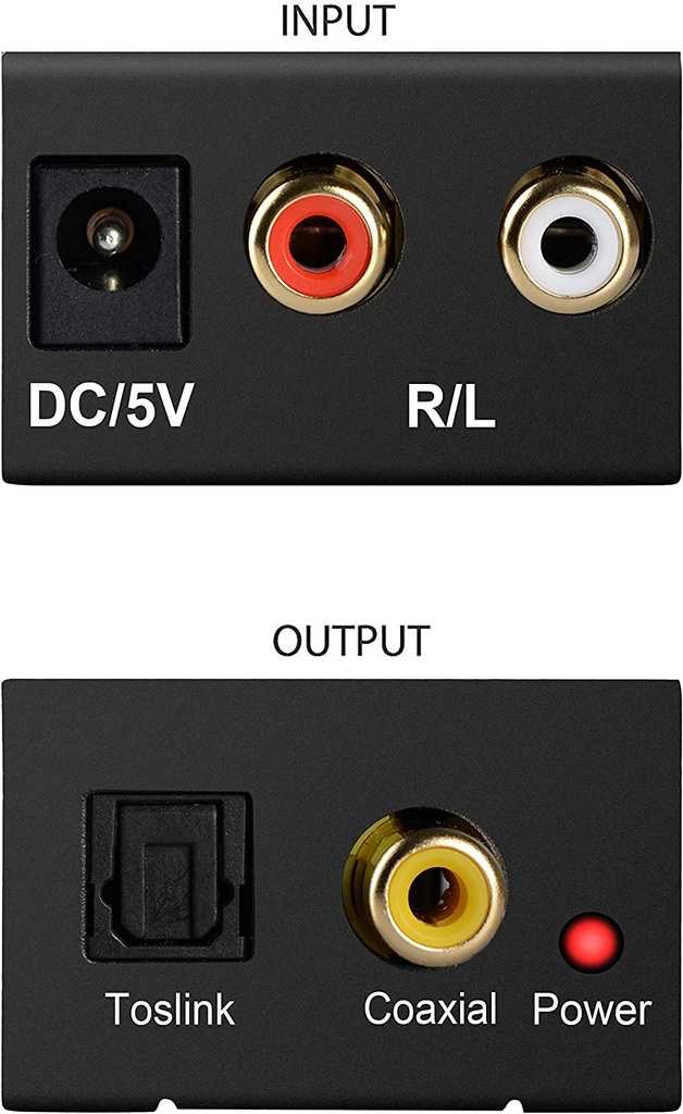 Analog (R+L) To Digital (Optical) Audio Converter