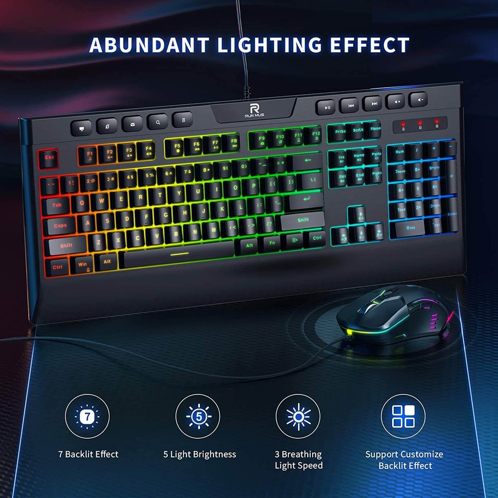 Onikuma G21 CW902 Gaming Keyboard Mouse Combo