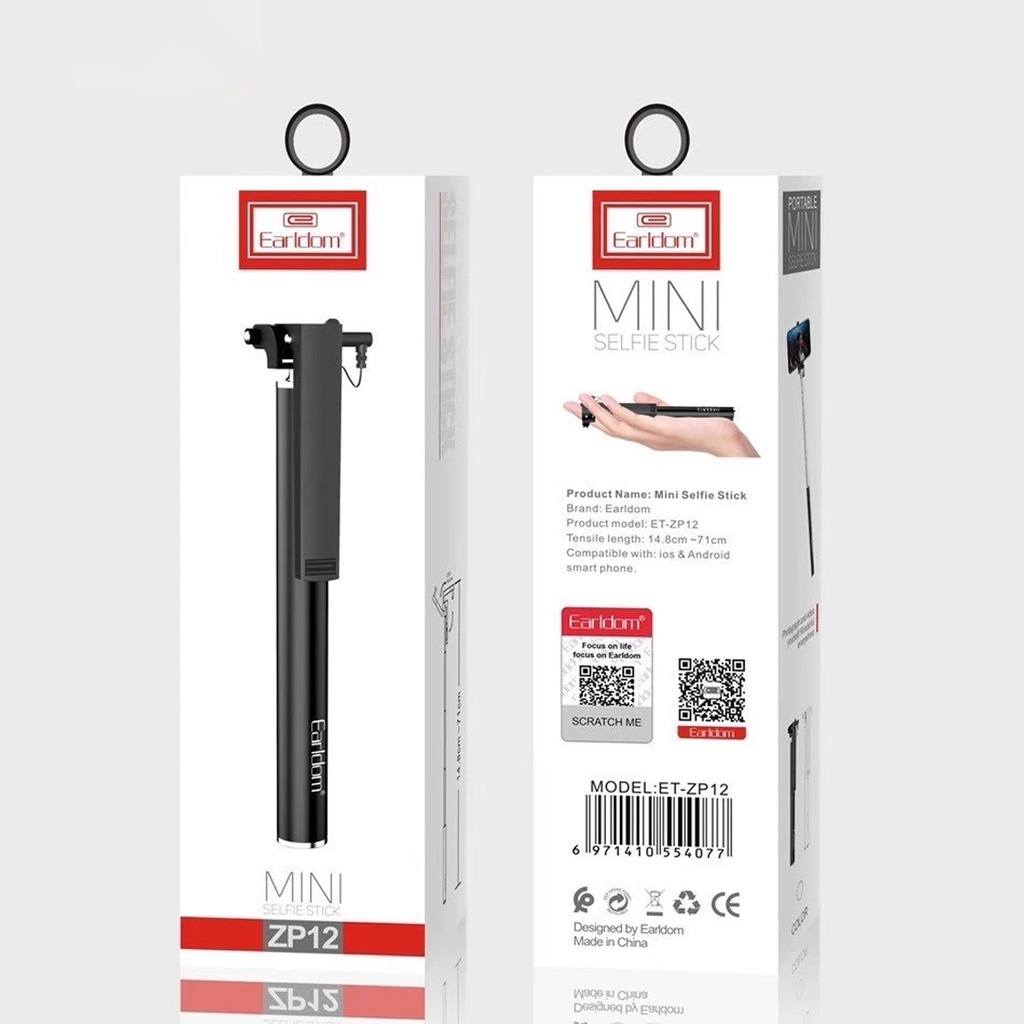 Earldom Mini Selfie Stick ZP12