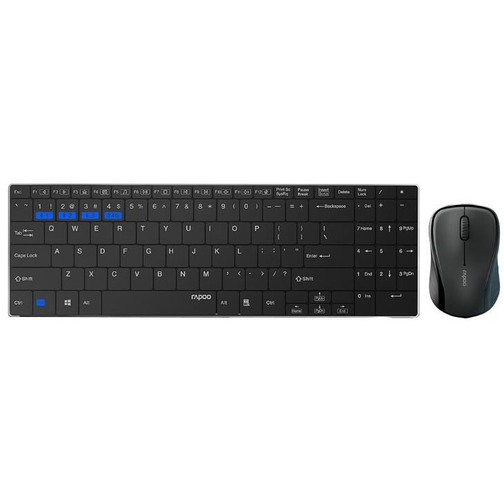 Rapoo 9060M Multi mode Silent Slim Wireless Keyboard