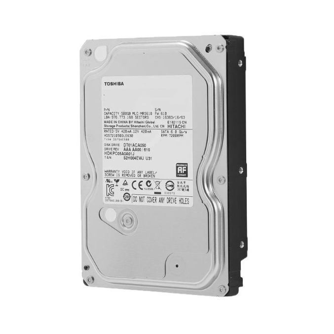 Toshiba Internal 500GB Hard Drive 3.5" DT01ACA050